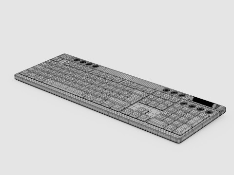 RAZER BLACKWIDOW V4 LOW PROFILE HYPERSPEED KEYBOARD Modèle 3D