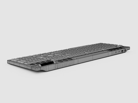 RAZER BLACKWIDOW V4 LOW PROFILE HYPERSPEED KEYBOARD Modèle 3D