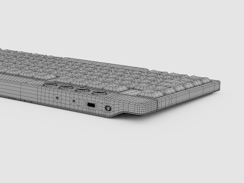 RAZER BLACKWIDOW V4 LOW PROFILE HYPERSPEED KEYBOARD Modèle 3D