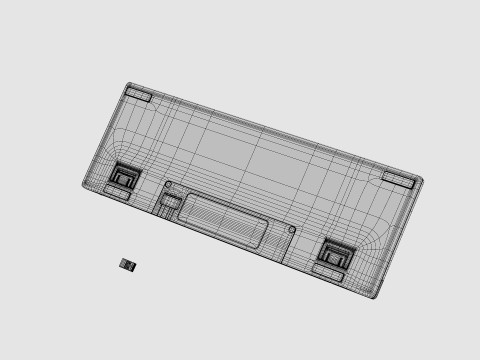 RAZER BLACKWIDOW V4 LOW PROFILE HYPERSPEED KEYBOARD Modèle 3D