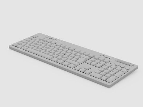 RAZER BLACKWIDOW V4 LOW PROFILE HYPERSPEED KEYBOARD Modèle 3D
