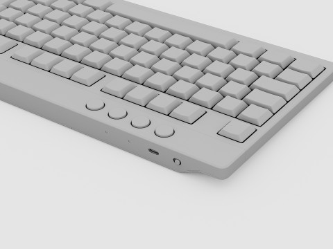 RAZER BLACKWIDOW V4 LOW PROFILE HYPERSPEED KEYBOARD Modèle 3D