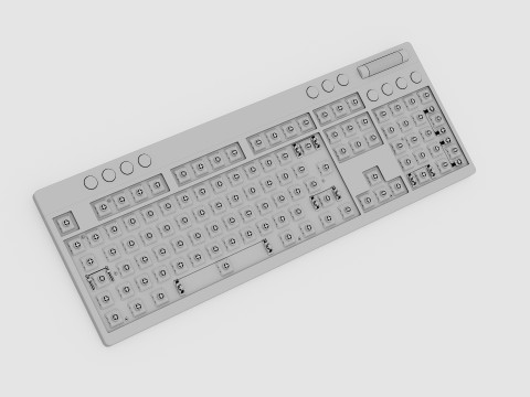 RAZER BLACKWIDOW V4 LOW PROFILE HYPERSPEED KEYBOARD Modèle 3D