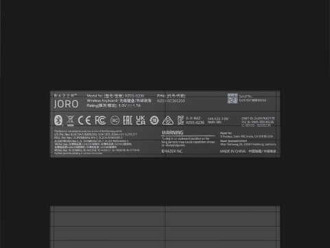 RAZER JORO KEYBOARD 3D Modell