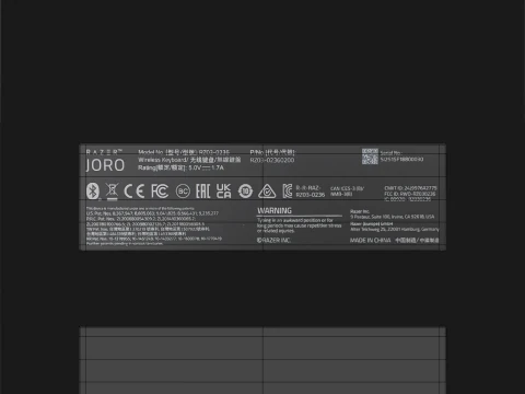 RAZER JORO KEYBOARD 3D Model