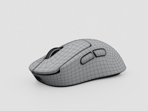 LOGITECH PRO X SUPERLIGHT 2 DEX 3D मॉडल