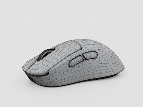 LOGITECH PRO X SUPERLIGHT 2 DEX 3D मॉडल