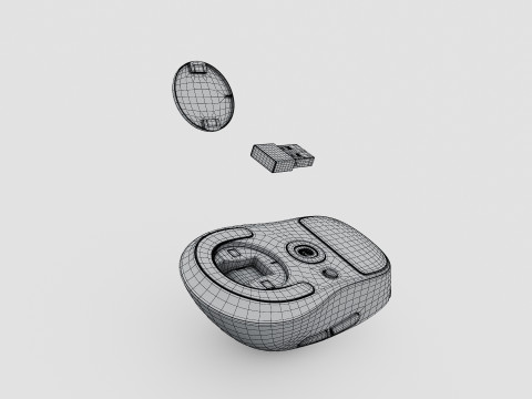 LOGITECH PRO X SUPERLIGHT 2 DEX 3D मॉडल