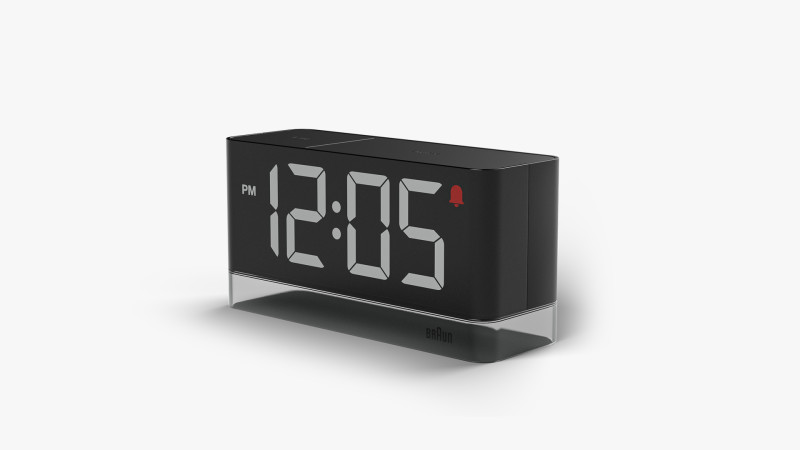 BC27 BRAUN LED DIGITAL ALARM CLOCK 3D Model .c4d .max .obj .3ds .fbx .stl .blend 