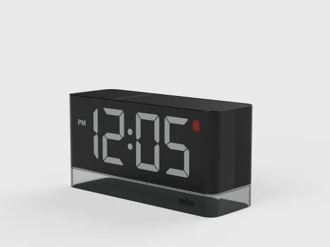 BC27 BRAUN LED DIGITAL ALARM CLOCK 3D Model