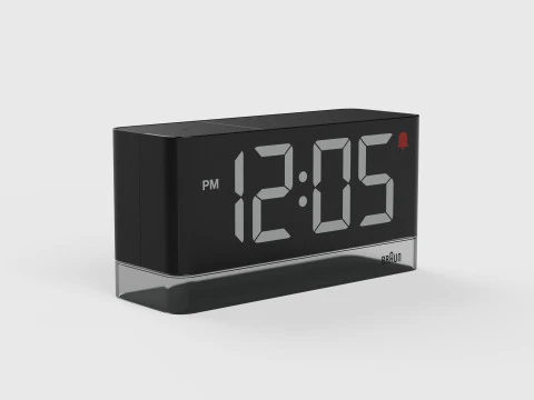 BC27 BRAUN LED DIGITAL ALARM CLOCK 3D Model