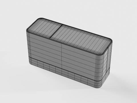 BC27 BRAUN LED DIGITAL ALARM CLOCK 3D Model