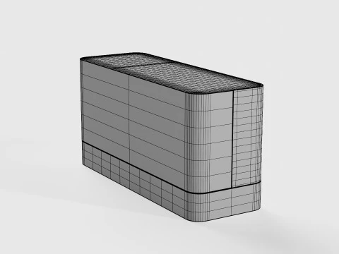 BC27 BRAUN LED DIGITAL ALARM CLOCK 3D Model