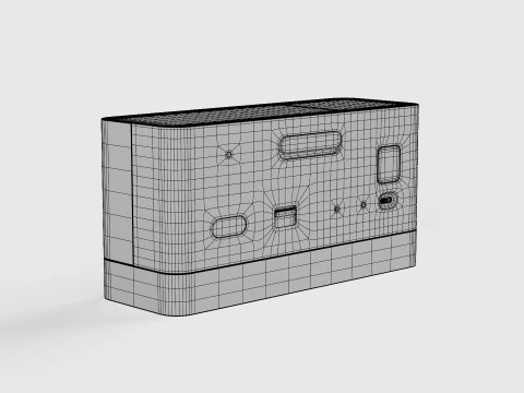 BC27 BRAUN LED DIGITAL ALARM CLOCK 3D Model