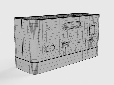 BC27 BRAUN LED DIGITAL ALARM CLOCK 3D Model