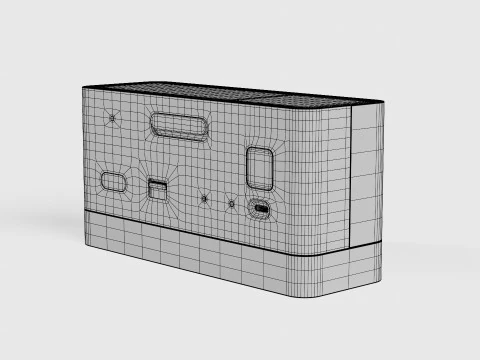 BC27 BRAUN LED DIGITAL ALARM CLOCK 3D Model