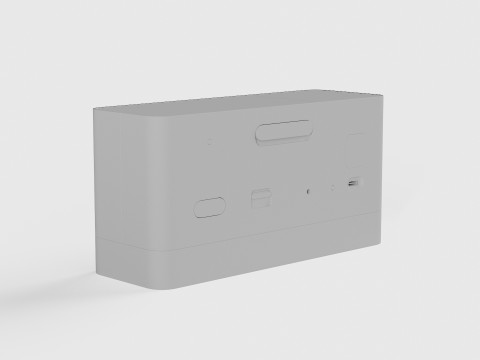 BC27 BRAUN LED DIGITAL ALARM CLOCK 3D Model