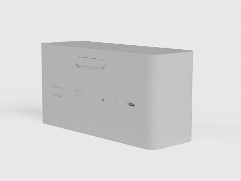 BC27 BRAUN LED DIGITAL ALARM CLOCK 3D Model