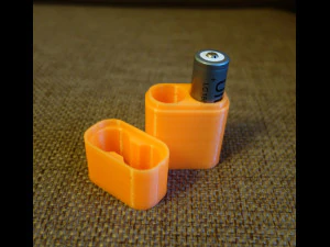 box for 18650 batteries 2 batteries 3D Model