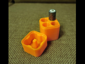 box cover for 18650 batteries 4 batteries 3D Model
