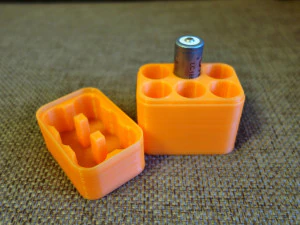 box for 18650 batteries 6 batteries 3D Model