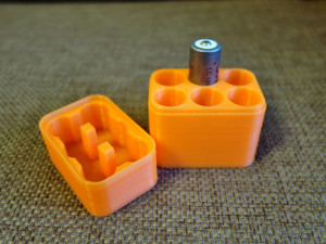 box cover for 18650 batteries 6 batteries Model 3D