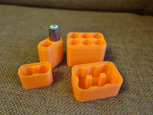 box cover for 18650 batteries 6 batteries Model 3D