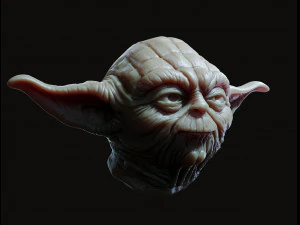 Yoda hoofd 3D-printmodel 3D printmodel
