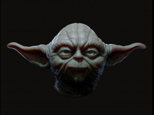 Yoda head 3d print model Modelo de impresión 3D