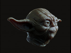 Yoda head 3d print model Modelo de impresión 3D