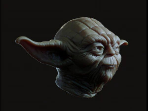 Yoda head 3d print model 3D Print Model