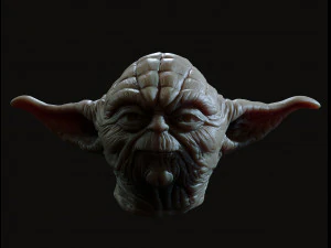 Yoda head 3d print model 3D Print Model