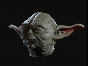 Yoda head 3d print model Modelo de impresión 3D