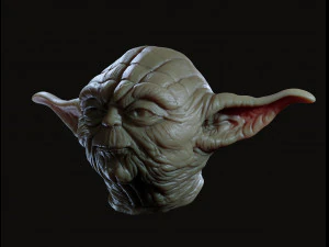 Yoda head 3d print model 3D Print Model