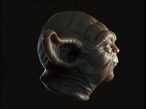 Yoda head 3d print model 3D Print Model