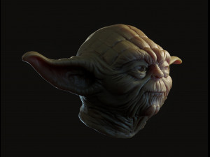 Yoda head 3d print model Modelo de impresión 3D