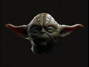 Yoda head 3d print model 3D Print Model