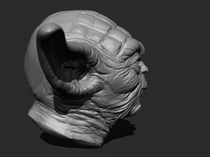 Yoda head 3d print model 3D Print Model