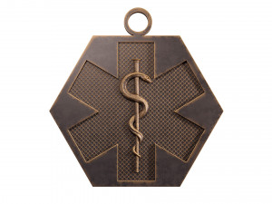 Star of Life - Emergency Medical Services Pendant EMS 3D print model 3D Принт Модель