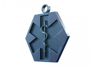 Star of Life - Emergency Medical Services Pendant EMS 3D print model 3D Print Model