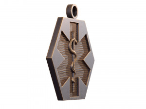 Star of Life - Emergency Medical Services Pendant EMS 3D print model 3D Принт Модель