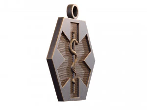 Star of Life - Emergency Medical Services Pendant EMS 3D print model 3D Print Model