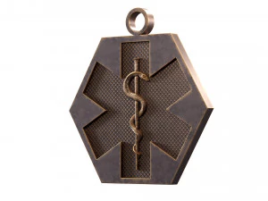 Star of Life - Emergency Medical Services Pendant EMS 3D print model 3D Print Model