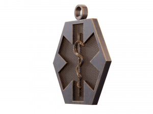Star of Life - Emergency Medical Services Pendant EMS 3D print model 3D Принт Модель