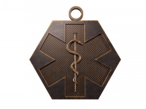 Star of Life - Emergency Medical Services Pendant EMS 3D print model 3D Принт Модель