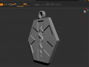 Star of Life - Emergency Medical Services Pendant EMS 3D print model 3D Print Model