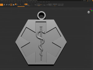 Star of Life - Emergency Medical Services Pendant EMS 3D print model 3D Принт Модель