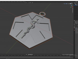 Star of Life - Emergency Medical Services Pendant EMS 3D print model 3D Принт Модель