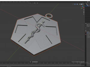 Star of Life - Emergency Medical Services Pendant EMS 3D print model 3D Print Model