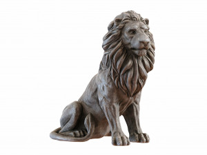 Sitting Lion statue PBR Lowpoly Low-poly 3D Модель